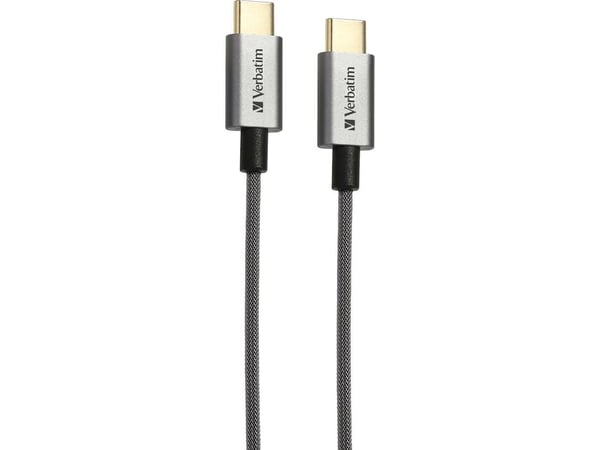 Kabel USB Verbatim USB-C - USB-C 2 m Szary (65054)