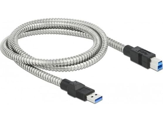 Delock - USB-kaapeli - USB Type A (han) til USB Type B (han) - USB 3.2 Gen 1 - 1 m - sølv - sølv