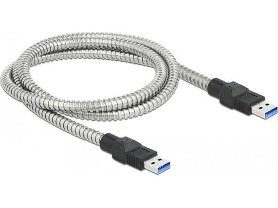 Delock - USB-kabel - USB-type A (hann) til USB-type A (hann) - USB 3.2 Gen 1 - 1 m - sølv