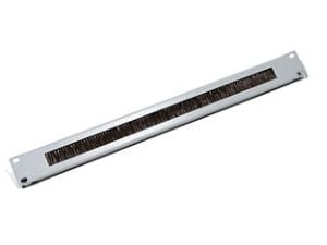 Triton Straight-way panel 1U with brush, musta