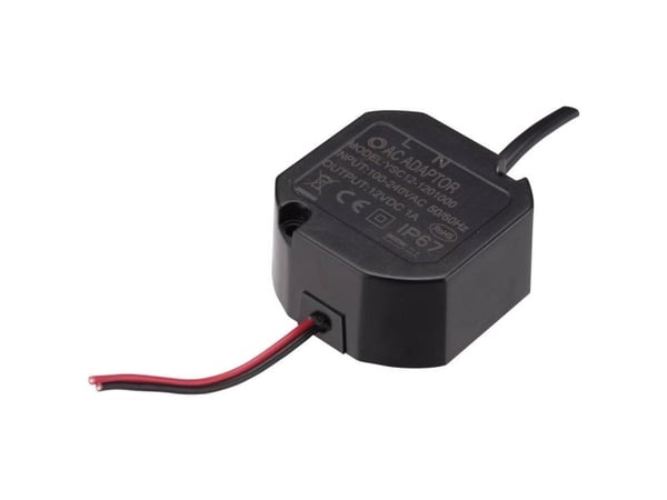YSC 12-120100 AC/DC innbyggingsstrømforsyning 1 A 12 W 12 V/DC stabilisert (YSC 12-120100)