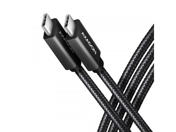 Axagon BUCM32-CM20AB, 2 m, USB C, USB C, USB 3.2 Gen 2x2, 20 Gbit/sek., Sort