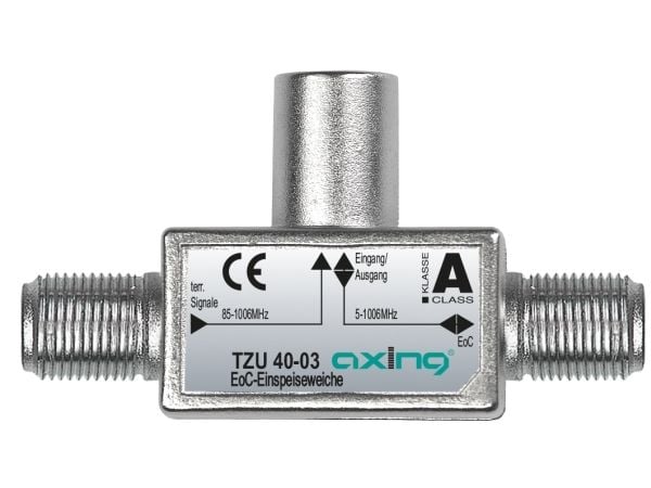 Axing TZU 40-03, Kaapelin jakaja, 2 - 2200 MHz, Metallinen, Uros/naaras, A, 50 kpl