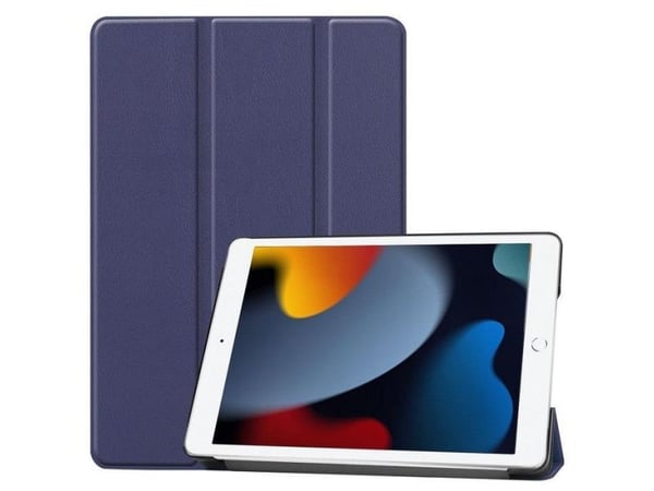 CoreParts - Lommebok for nettbrett - tripppelfoldet trinse - mørk blå - for Apple 10.2-inch iPad (7. generasjon, 8. generasjon, 9. generasjon)
