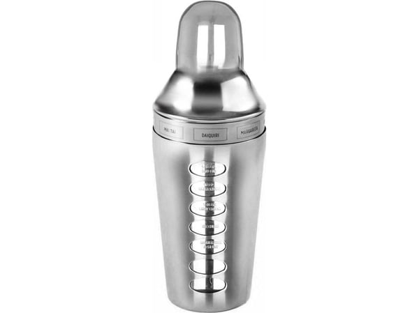 KingHoff cocktailshaker 600 ml med innvendige oppskrifter KH-1393