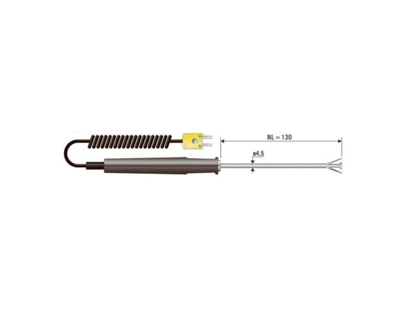 B + B Thermo-Technik 0600 1001 Overflatesensor -50 til +650 °C Sensortype K