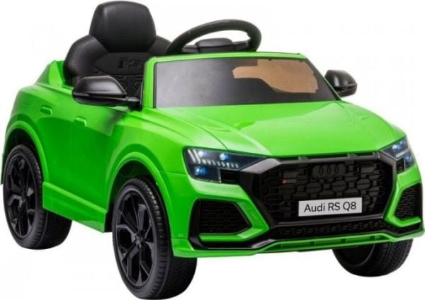 Elbil Audi RS Q8 batteridriven LED-ljus MP3 fjärrkontroll vit