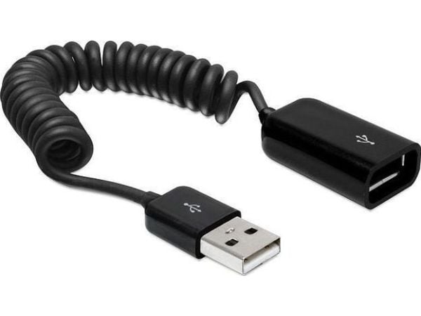 Delock - USB-forlengelseskabel - USB (hann) til USB (hunn) - 60 cm - rullet sammen - svart