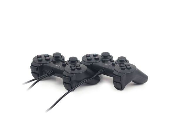 GEMBIRD JPD-UDV2-01 - Gamepad - 10 knapper - kabling (pakke med 2) - for PC