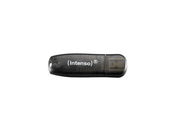 Intenso Rainbow Line - USB-flashstasjon - 32 GB - USB 2.0 - svart, gul, rød (en pakke 3)