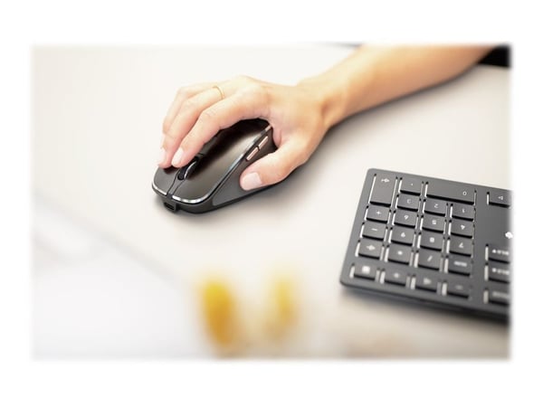 CHERRY DW 9500 SLIM - Tastatur- og mussett - trådløs - 2.4 GHz, Bluetooth 4.0 - QWERTY - Storbritannia - tastsvitsj: CHERRY SX - grå, svart - plast...