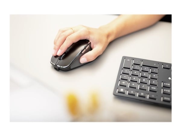 CHERRY DW 9500 SLIM - Sats med tangentbord och mus - trådlös - 2.4 GHz, Bluetooth 4.0 - USA med eurosymbol - tangentbrytare: CHERRY SX - grå, svart...
