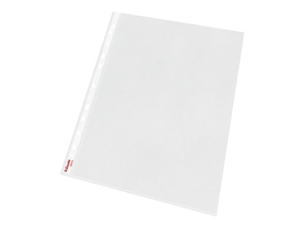 Plastlommer A4 Esselte 0,075 mm åben top/venstre præget - (100 stk.)