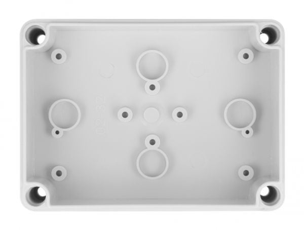 Delock-asennuskotelo kaapeliläpivienneillä 130 x 93 x 57 mm harmaa