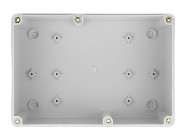 Delock-asennuskotelo kaapeliläpivienneillä 180 x 125 x 90 mm harmaa
