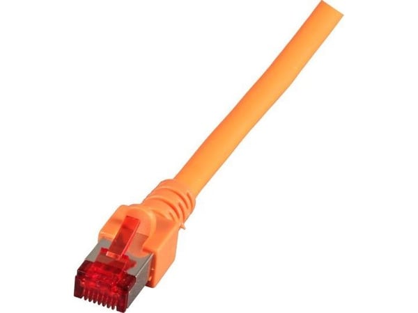 EFB Elektronik RJ45 Patchkabel S/FTP, Cat.6, LSZH, 0.15m, orange, 0,15 m, Cat6, S/FTP (S-STP), 8 x RJ-45, 8 x RJ-45, Oransje