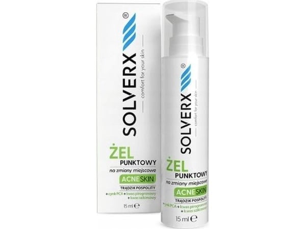 Solverx Acne Hudflekkgel - anti-akne 15ml