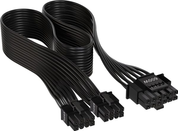 Corsair CP-8920284, 12VHPWR, Suora, Suora, Musta, 1 kpl