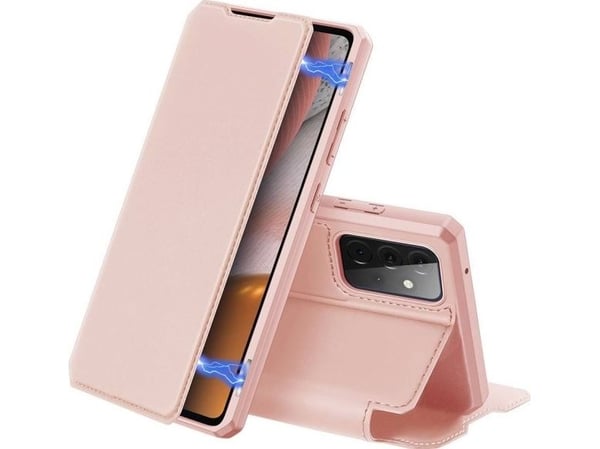DUX DUCIS Skin X bokhylle-deksel til Samsung Galaxy A72 4G - Rosa