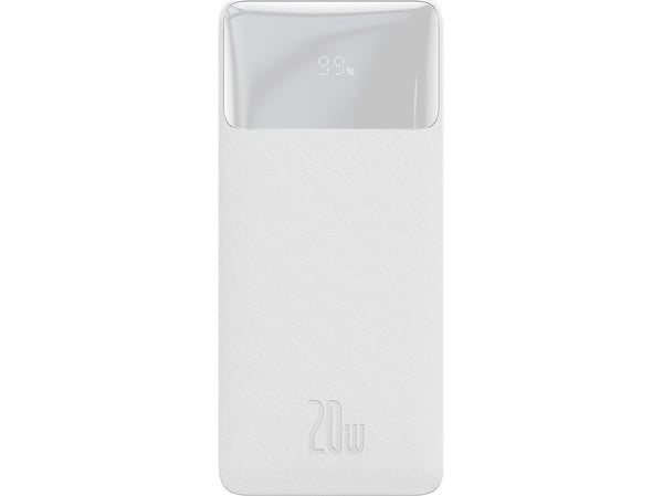 Baseus PPBD050502, 10000 mAh, Lithium Polymer (LiPo), Adaptive Fast Charging, 20 W, Hvit