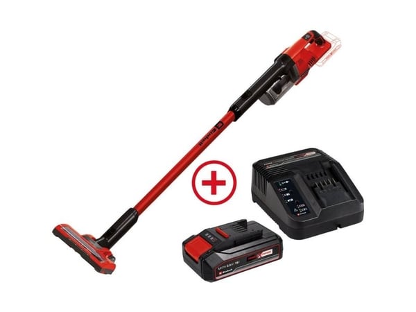 Einhell Power X-Change TE-SV 18 Li + 2,5 Ah startkit batterihåndstøvsuger uten pose, inkl. batteri (2347182)