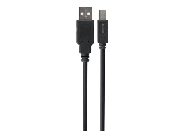 DELTACO - USB-kabel - USB (hann) til USB-type B (hann) - USB 2.0 - 1 m - svart