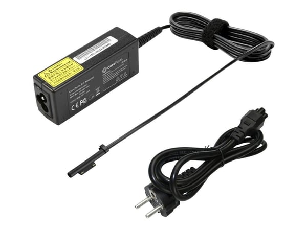 CoreParts - Strømadapter - 30 watt - for Microsoft Surface Book, Laptop, Laptop 2, Laptop 3, Pro 3, Pro 4, Pro 5, Pro 6, Pro 7, Pro 7+, Pro 8, Pro ...