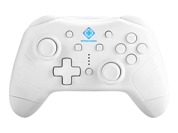 DELTACO GAMING GAM-103 - Håndkonsoll - trådløs - Bluetooth - hvit - for Android, PC, Nintendo Switch