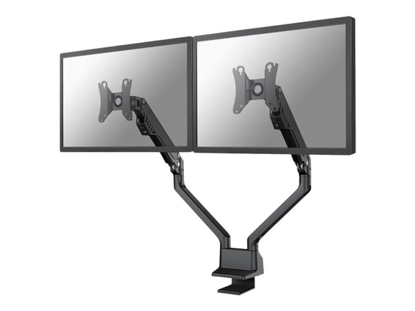 Neomounts FPMA-D750DBLACK2 - Monteringssett (skrivebordsmontering) - full bevegelse - for 2 LCD-skjermer - svart - skjermstørrelse: 10"-32" - klemm...