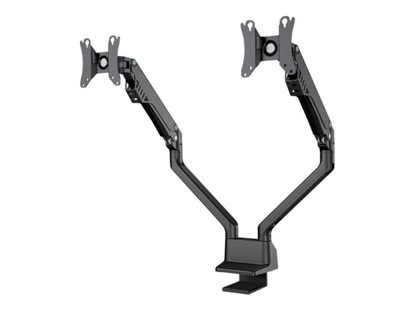 Neomounts FPMA-D750DBLACK2 - Monteringssett (skrivebordsmontering) - full bevegelse - for 2 LCD-skjermer - svart - skjermstørrelse: 10"-32" - klemm...