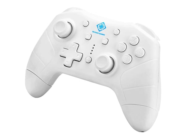 DELTACO GAMING GAM-103 - Håndkonsoll - trådløs - Bluetooth - hvit - for Android, PC, Nintendo Switch