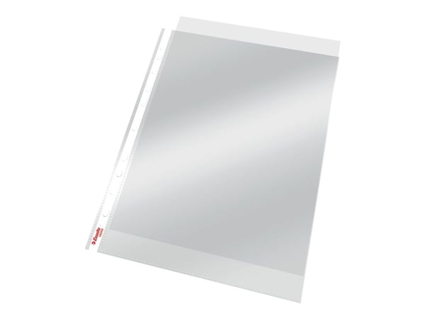 Plastlommer A4 Esselte 55my, PP, krystallklare - (100 stk.)