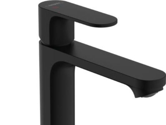 HansGrohe Rebris S 1-grebs håndvaskarmatur 110 CoolStart uden bundventil, mat sort