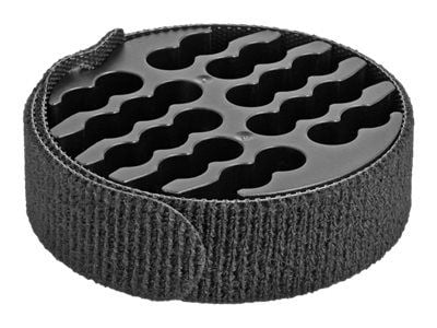 Delock - Kabelordner - with hook-and-loop, for 24 cables - svart