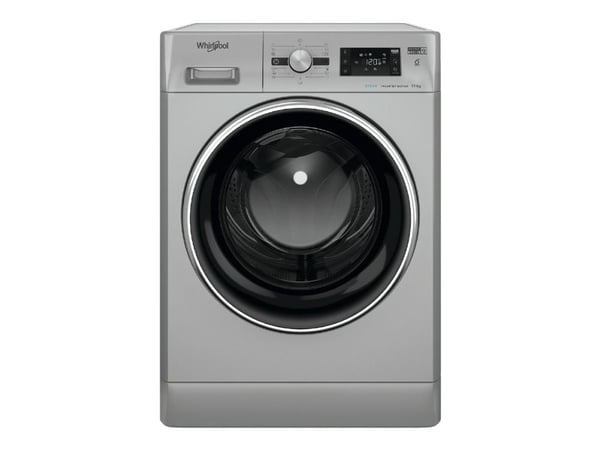 Whirlpool AWG 1114SD - Vaskemaskin - bredde: 59.5 cm - dybde: 60.5 cm - høyde: 85 cm - frontileggelse - 71 liter - 11 kg - 1400 rpm - sølv