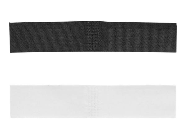 Delock - Kabelholder - self-adhesive, L 110 mm x W 20 mm - 11 cm - svart (en pakke 10)
