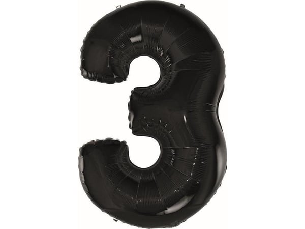 GoDan B&C folieballong, svart, 92 cm