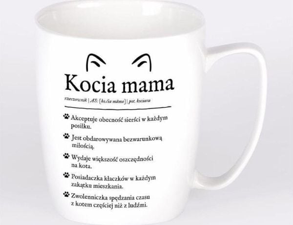 Nadwyraz.com keramikk-kopp hvit - kattmamma (505157) - 5905159700236