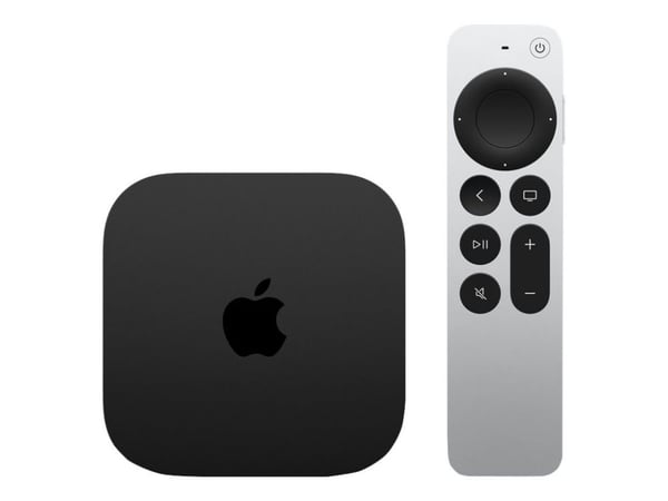 Apple TV 4K (Wi-Fi + Ethernet) - 3. generasjon - AV-spiller - 128 GB - 4K UHD (2160p) - 60 fps - HDR