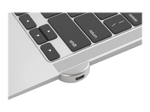 Compulocks Ledge Lock Adapter for MacBook Air 13" M2-M4 with Keyed Lock Silver - Sikkerhetssporlåsadapter - med nøkkellås - for Apple MacBook Air M2