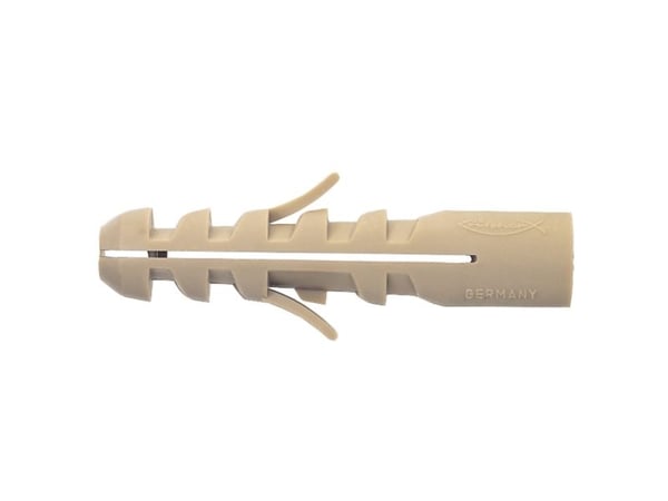 Fischer M 6 S, Veggplugg, Betong, Plast, Beige, M6, 40 mm