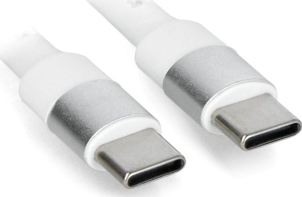 Akyga AK-USB-41, 1,8 m, USB C, USB C, USB 2.0, Valkoinen
