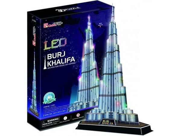 Cubic Fun Puzzle 3D LED Burj Khalifa 3D LED Burj Khalifa