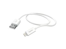 Hama Basic Line Charging/Data Cable - Lightning-kabel - Lightning hann til USB hann - 1 m - hvit