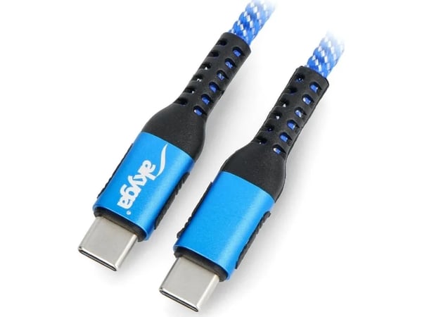 Akyga AK-USB-38, 1,8 m, USB C, USB C, USB 2.0, Sininen