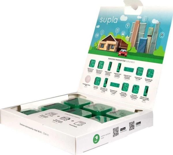 Zamel SUPLA styrpaket för rullgardiner SRW-01 och port SBW-01 WI-FI ZSW-01