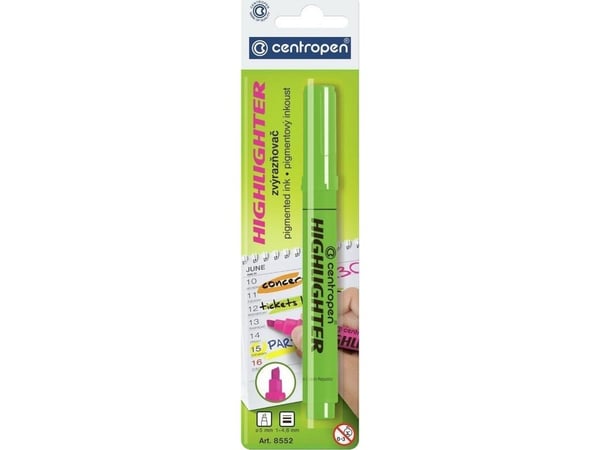 Centropen FLUO TASER "Hihglighter 8552" vaaleanpunainen CENTROPEN