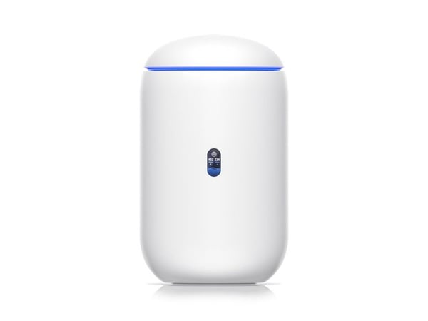 Ubiquiti UniFi Dream Router - Trådlös router - 4-portars switch - GigE - 802.11a/b/g/n/ac/ax (WiFi6) - Dual Band - MU-MIMO - Hvid