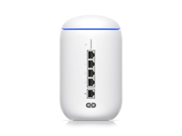 Ubiquiti UniFi Dream Router - Trådlös router - 4-portars switch - GigE - 802.11a/b/g/n/ac/ax (WiFi6) - Dual Band - MU-MIMO - Hvid