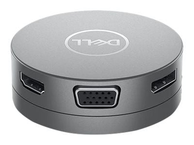 Dell Mobile Adapter DA310 - Moniporttisovitin - USB-C - VGA, HDMI, DP, USB-C - GigE - Latitude 3310, 3310 2-in-1, 5320 2-in-1, 5520, 7210 2-in-1, 7...